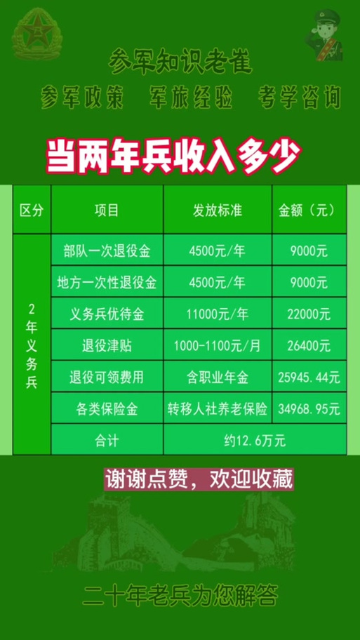 關(guān)于義務(wù)兵兩年能拿多少錢的全面解析，全面解析，義務(wù)兵兩年收入概覽